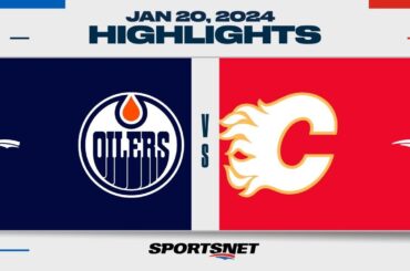 NHL Highlights |  Oilers vs. Flames - January 20, 2024