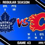 LIVE NHL Play By Play Commentary Toronto Maple Leafs @ Calgary Flames