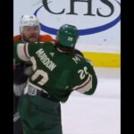 Heavy weight bout 💪 Nic Deslauriers drops the gloves with Pat Maroon in heavy weight fight