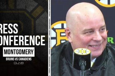 Jim Montgomery REACTS to Bruins 9-4 Win vs Canadiens | Postgame Interview