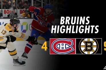 BruinsHighlights & Analysis: B's Put Up 9 Goals In Rout Over Canadiens