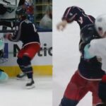 Cole Sillinger hits Matty Beniers powerfully and instantly receives a response from Vince Dunn