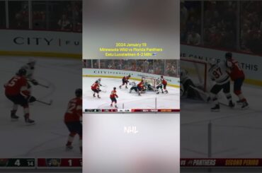 2024.1.19 Minnesota Wild vs Florida Panthers - Eetu Luostarinen 4-2 MIN 🇫🇮 Eikka