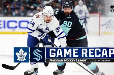 Maple Leafs @ Kraken 1/21 | NHL Highlights 2024