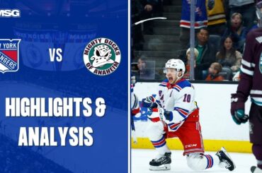 Rangers Come Back From 2 Goal Deficit In Bounce Back Win | New York Rangers