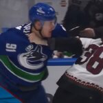Canucks' Nikita Zadorov Scraps With Liam O'Brien After A Late Hit