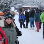 Nic Petit, Cody Strathe and Jessie Holmes: Chistochina Checkpoint First Teams 2024 Copper Basin 300