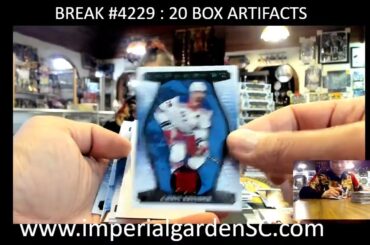 BREAK #4229 : 20 BOX 2023-24 #upperdeck  ARTIFACTS  HOBBY NHL HOCKEY BOX CASE BREAK