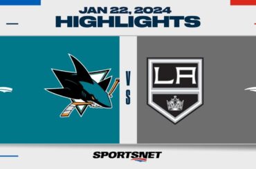 NHL Highlights | Sharks vs. Kings - January 22, 2024
