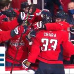 GOTTA SEE IT: Bench Goes Wild After Zdeno Chara Scores First Goal With Capitals