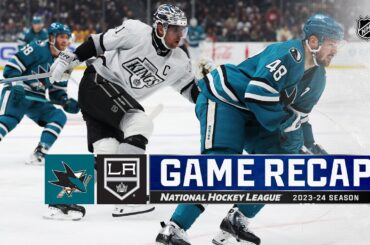 Sharks @ Kings 1/22 | NHL Highlights 2024
