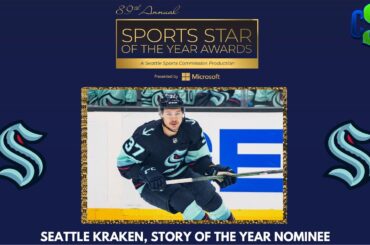 Yanni Gourde of the Seattle Kraken speaks on teams nomination for Seattle Sports story of the Year