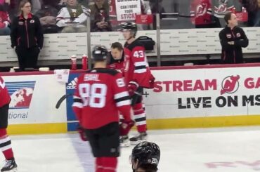 NJ Devils Warmups 1/20/24 vs. Dallas Stars
