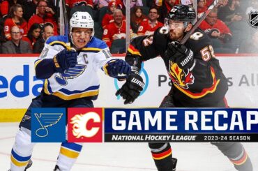 Blues @ Flames 1/23 | NHL Highlights 2024