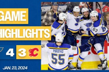 Game Highlights: Blues 4, Flames 3