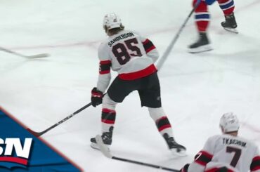 Senators' Ridly Greig, Jake Sanderson Net Back-To-Back Goals vs. Canadiens