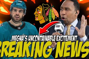 BREAKING NEWS: MEGNA'S UNCONTAINABLE EXCITEMENT WITH THE CHICAGO BLACKHAWKS!