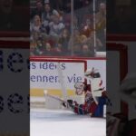 Goalie Samuel Montembeault makes crazy save #Hockey #NHL #Shorts