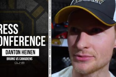 Danton Heinen on HATRICK in Bruins 9-4 Win vs Montreal | Postgame Interview