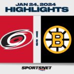 NHL Highlights | Hurricanes vs. Bruins - January 24, 2024
