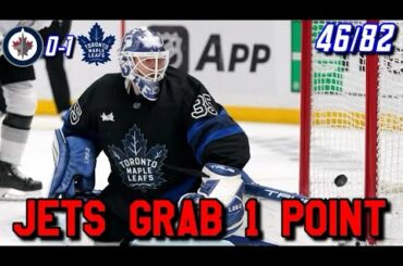 Jets Game Reaction 2023-24 46/82 WPG-0 TOR-1 OTL —Defence Defence Defence—
