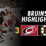 Bruins Highlights & Analysis: Bruins Comeback But Fall 3-2 To Hurricanes