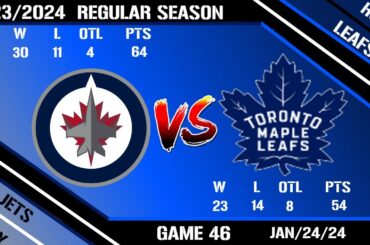 LIVE NHL Play By Play Commentary Winnipeg Jets @ Toronto Maple Leafs