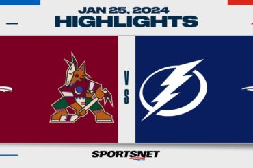 NHL Highlights | Coyotes vs. Lightning - January 25, 2024