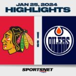 NHL Highlights | Blackhawks vs. Oilers - January 25, 2024