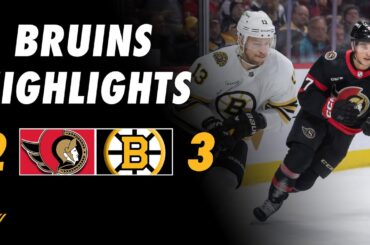 Bruins Highlights & Analysis: Boston Holds Onto OT Win After Late Surge By Senators