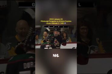 2024.1.22 Pittsburgh Penguins vs Arizona Coyotes - Juuso Valimaki 2-1 ARI 🇫🇮 Val