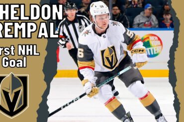Sheldon Rempal #56 (Vegas Golden Knights) first NHL goal Jan 23, 2024