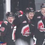 Warrior Goal 1 by #23 Tristan Langan (Teddy Bear Toss) Brought t