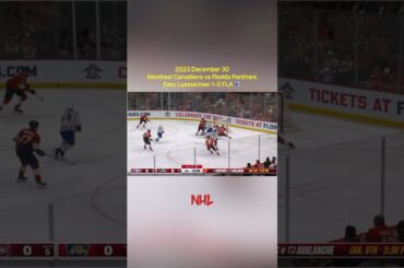 2023.12.30 Montreal Canadiens vs Florida Panthers - Eetu Luostarinen 1-0 FLA 🇫🇮