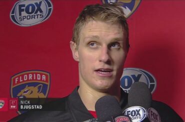 Nick Bjugstad -- Florida Panthers at Vancouver Canucks 02/14/2018