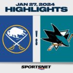 NHL Highlights | Sabres vs. Sharks - January 27, 2024