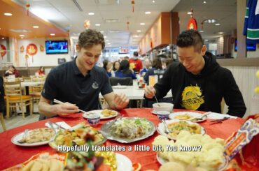 Teddy Blueger visits New Town Bakery in Chinatown with Trevor Lai