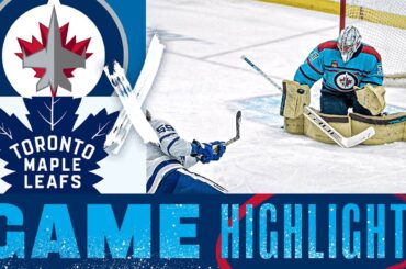 Winnipeg Jets vs. Toronto Maple Leafs - Game Highlights