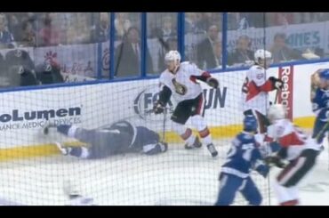 Mark Borowiecki Hit on Brian Boyle Fights Coburn - Game Misconduct