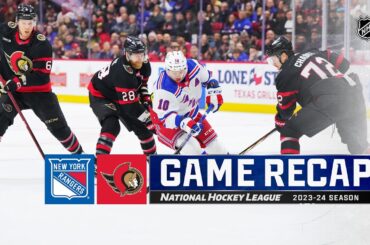 Rangers @ Senators 1/27 | NHL Highlights 2024