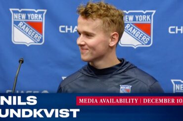 New York Rangers: Nils Lundkvist Pregame Media Availability | Dec. 10, 2021