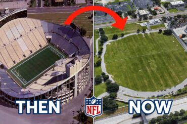 Demolished NFL Stadiums Then and Now