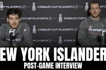 Ryan Pulock & Mathew Barzal on Bruins/Islanders Games Being a "Game of Inches" | Islanders Post-Game