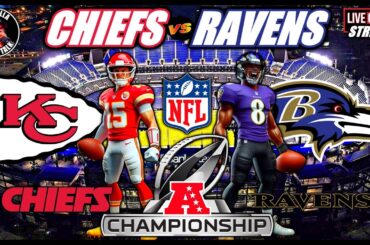 KANSAS CITY CHIEFS vs BALTIMORE RAVENS NFL AFC CHAMPIONSHIP  🏈LIVE  🟢 #NFL #LIVE #chiefs  #ravens