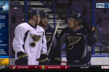 Jaden Schwartz is close to a return to Blues