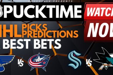 NHL Predictions, Picks & Odds | Blue Jackets vs Blues | Kraken vs Sharks | PuckTime Jan 30