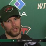 Wild goaltender Alex Stalock earned his 10th win of the season