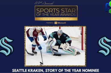 Philipp Grubauer of Seattle Kraken speaks on teams nomination for Seattle Sports story of the Year