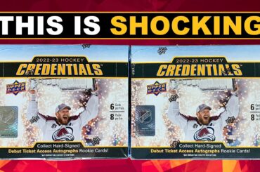 MAKE SENSE OF THIS FOR ME! - Opening 2 Boxes of 2022-23 Upper Deck Credentials Hockey Hobby