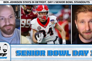 2024 Reese's Senior Bowl Day 1 Standouts + Ben Johnson Staying with the Detroit Lions | PFF NFL Show
